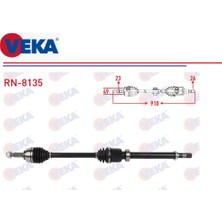 Komple Aks Sağ Clio 4 2012-2020 Modus Sandero 2 Logan 2 0,9tce 1,2 1,5dci 910MM. 391008239R Veka RN-8135