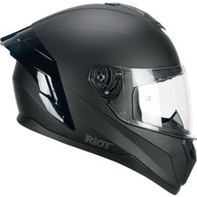 Cgm 330A Riot Sport Spoylerli Tam Kapalı Kask - Siyah - Motodede