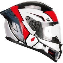 Cgm 330R Riot Space Spoylerli Tam Kapalı Kask - Siyah/kırmızı - Motodede