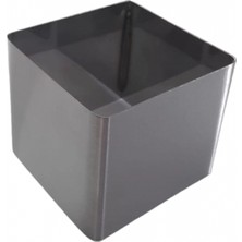 Karadağ Metal Parfe Kare Pasta Kalıbı 6x6 cm H: 5