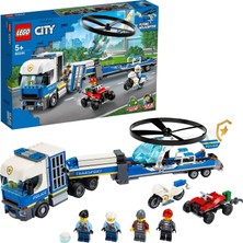 LEGO City 60244 Polis Helikopteri Nakliyesi 317 Parça ile Eğlenceli Oyun Seti Hediye Seçeneği