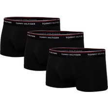 Tommy Hilfiger Erkek 3'lü Boxer 1U87903841-990 Siyah Renk