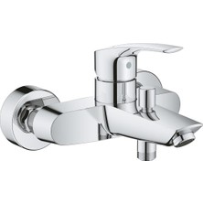 Grohe Eurosmart Tek Kumandalı Banyo Bataryası Krom Malzemeden Aç - Kapa Özelliği ile 33300003
