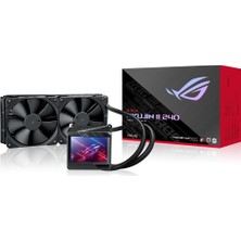 Asus Rog Ryujin 240 OLED Aura Sync RGB 2x Noctua IPPC 120MM Fanlı Sıvı CPU Soğutucusu Yüksek Performans