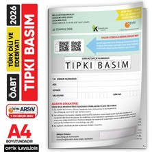 Karakutu Yayınları 2026 Meb-Ags Öabt Türk Dili ve Edebiyatı Öğretmenliği Ösym Tıpkı Basım Kitapçığı Tg Deneme