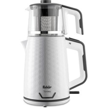 Fakir Tastea 2 Litre Beyaz-Gri Çay Makinesi Hızlı Demleme
