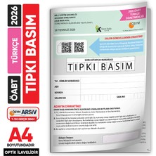 Karakutu Yayınları 2026 Meb-Ags Öabt Türkçe Öğretmenliği Ösym Tıpkı Basım Kitapçığı Türkiye Geneli Deneme