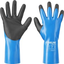 Starline E-570 Hpee + Naylon + Polyester + Spandeks D Seviye Kesilme Dirençli ve 100˚C Isı Dirençli Kimyasal Iş Eldiveni