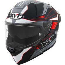 Kyt R2R Kask LED Matt Siyah Gri