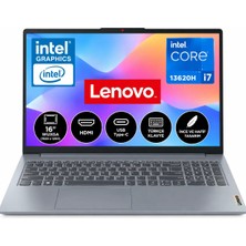 Lenovo Ideapad Slim 3 Intel Core I7-13620H 16GB 1tb SSD Windows 11 Pro 15.6" Taşınabilir Bilgisayar 83EM00DQTR  Snertech