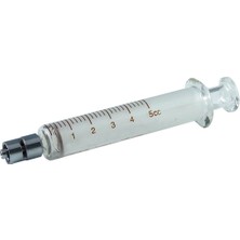 Sanitex Eternamatik  Cam Enjektör 5 ml Medikal Ekipmanlar Contasız ve Komple Cam Yapı