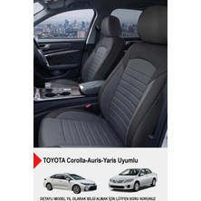 Gm Design Mocha Taytüyü Oto Koltuk Kılıfı (Toyota Corolla-Auris-Yaris Uyumlu)