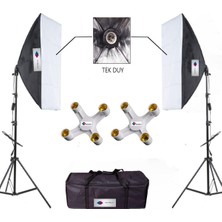 Deyatech 4 Duylu Softbox 50 x 70 cm Ürün ve Vlog Çekimleri İçin Yüksek Işık Gücü Sunar