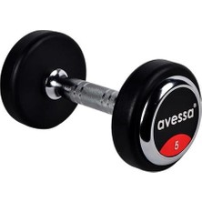 Avessa 5 kg Olimpik Dambıl Kauçuk Kaplı Salon Tipi Dambıl