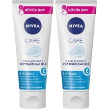 Nivea Canlandırıcı Yüz Temizleme Jeli E Vitaminli 225 ml Tüm Cilt Tipleri * 2 Adet