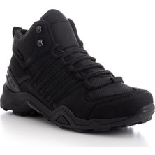 Tonny Black Tonnyblack Unisex Trekking Bot Siyah TB242 Su Geçirmez Rahat Taban Düz Topuklu Ayakkabı