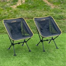 Nurgaz Campout 2'li Sandalye Set Polyester Malzeme ile Katlanabilir ve Dayanıklı Yapı