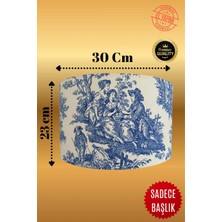 Apcasa Decor Vintage Desenli Lambader Başlığı 30CM Çap