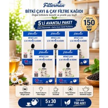 Filtermax Pratik Bitki Çayı ve Çay Filtre Kağıdı 30'lu ( 5'li Paket )