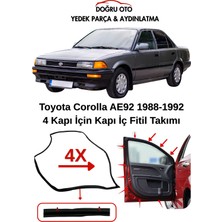 Doğru Oto Toyota Corolla AE92 4 Kapı Için Kapı Iç Fitil Takımı