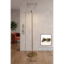 Apcasa Decor Gold Sade Metal Lambader Ayağı