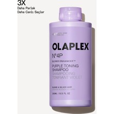OLAPLEX No. 4p Blonde Enhancer Purple Toning Shampoo - Renk Koruyucu & Bağ Güçlendirici Mor Şampuan