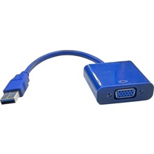 Keepro Usb'den Vga'ya Çevirici Dönüştürücü Kablo USB Ekran Dönüştürücü