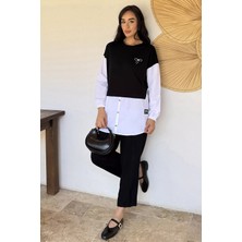 Gülseli Kadın Desenli Ikili Takım P-00021718
