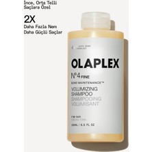 OLAPLEX No.4 Fine Bond Maintenance Volumizing Shampoo - Ince, Orta Telli Saçlar Için Hacim Veren Bakım Şampuanı