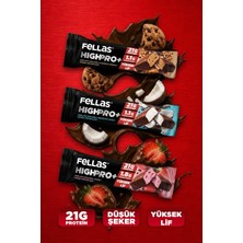 Fellas Çikolata Kaplı HighPro+ Protein Bar (50 G) Deneme Paketi 3'lü