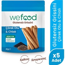 Wefood glutensiz Grissini Çörekotu & Chia 40 g 5'li