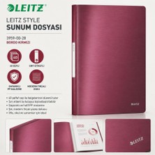 Leitz Letiz Sunum Dosyası 4611-00-76 Bordo- Kırmızı 40 Sayfa