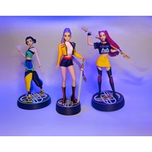 Axelon Kpop Demon Hunters Huntr/x 3’lü Karakter Biblo Figür Seti – Rumi, Mira, Zoey