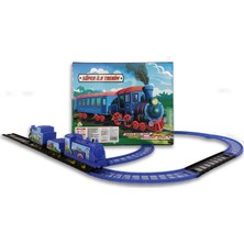 UJ Toys Pilli Raylı Vagonlu Eğlenceli Oyuncak Tren Seti Renkli Tasarım ve Güvenli Kullanım
