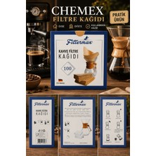 Filtermax Chemex Uyumlu Kahve Filtre Kağıdı Kahverengi 100'LÜ Paket