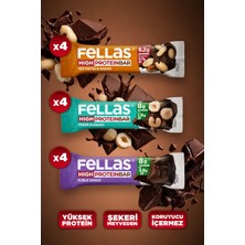 Fellas Protein Bar (32 g) Karma Kutu - 12 Adet (3 Çeşit)
