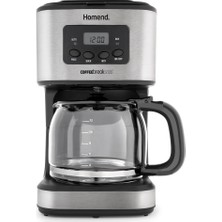 Homend 5006 Coffebreak Filtre Kahve Makinesi 12 Fincan Kapasitesi Inox Cam Hazne ile