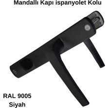 Endow Mandallı -Balkon Alm.kapı Kolu Yaylı Siyah 35/85