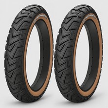 Cst Touring Ride Ambro 20X4.0 E-Bike Fat Bike Dış Lastik Seti Ön + Arka Sarı Yanak