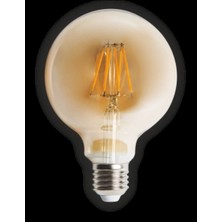 Genel Tedarik 1 Adet Cata Ct 4286 Glop LED Rustik Ampul 6W Amber Işık E27 Duy