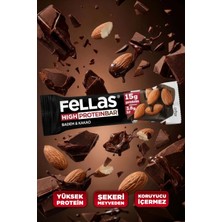 Fellas Yüksek Protein Bar Bademli ve Kakaolu 45 gr x 12 Adet Glutensiz ve Koruyucu İçermez