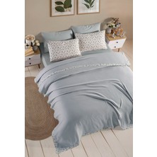 Monolisse %100 Pamuk Olivia Biyeli Gri Tek Kişilik Pike Set 160 x 230 cm