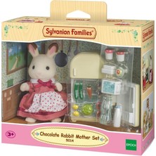 Adore Sylvanian Families Çikolata Kulaklı Tavşan Anne Seti ve Buzdolabı Hediyelik 5014 Kız Çocuk İçin