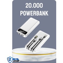 DMC Hızlı Şarj Destekli 20.000MAH Powerbank USB Type-C Lightning LCD - Bayi Depom