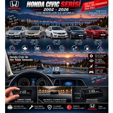 Bowie Honda Civic 2002-2026 modeller için head up display hayalet gösterge ekranı ön cam hız göstergesi