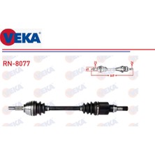 Komple Aks Sol Renault Clio 3 05+ Logan 1-2 Sandero 1-2 Largus 2012+ 1,5dci 1,4 1,6 649MM 8200261840 Veka