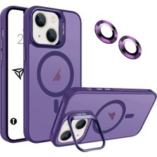 Emybox Apple Iphone 16 Plus Kamera Korumalı Stantlı Magsafe Destekli Lens Koruyucu Hediye Telefon Kılıf