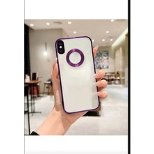 Emybox Iphone x / Xs Logo Açık Kamera Lens Korumalı Arkası Şeffaf Yumuşak Silikon Kapak Telefon Kılıfı