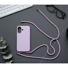 Emybox Iphone 16 Boyun Askılı Ipli Lansman Içi Kadife Silikon Yumuşak Telefon Kılıfı Urban Serisi