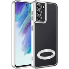 Emybox Samsung Galaxy S21 Fe Şeffaf Kamera Lens Korumalı Logo Açık Renkli Yumuşak Silikon Telefon Kılıfı